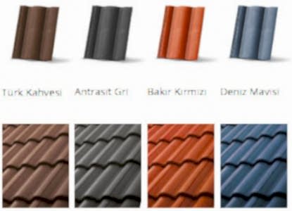 RENKLİ KİREMİTLER