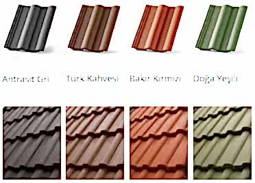 megaron s renkli kiremit